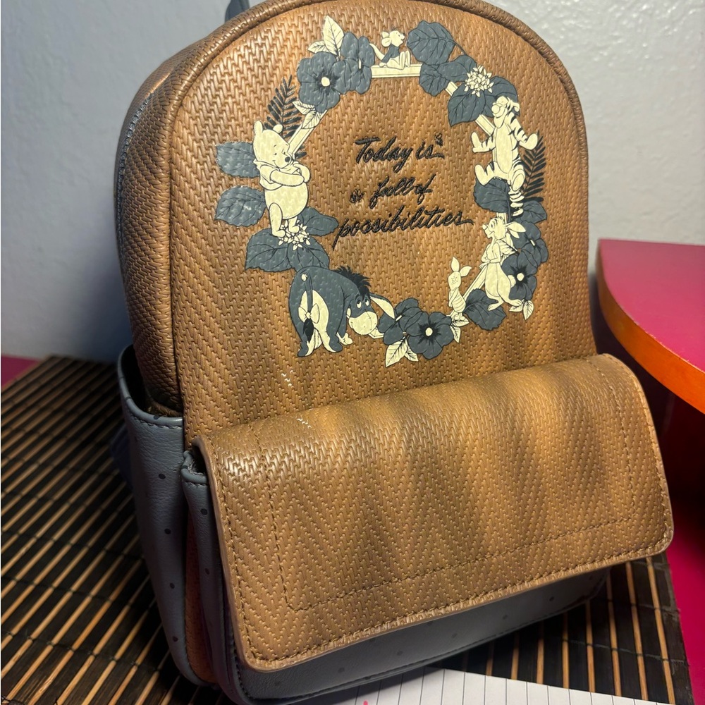 Disney x Loungefly Winnie The Pooh Herringbone bag